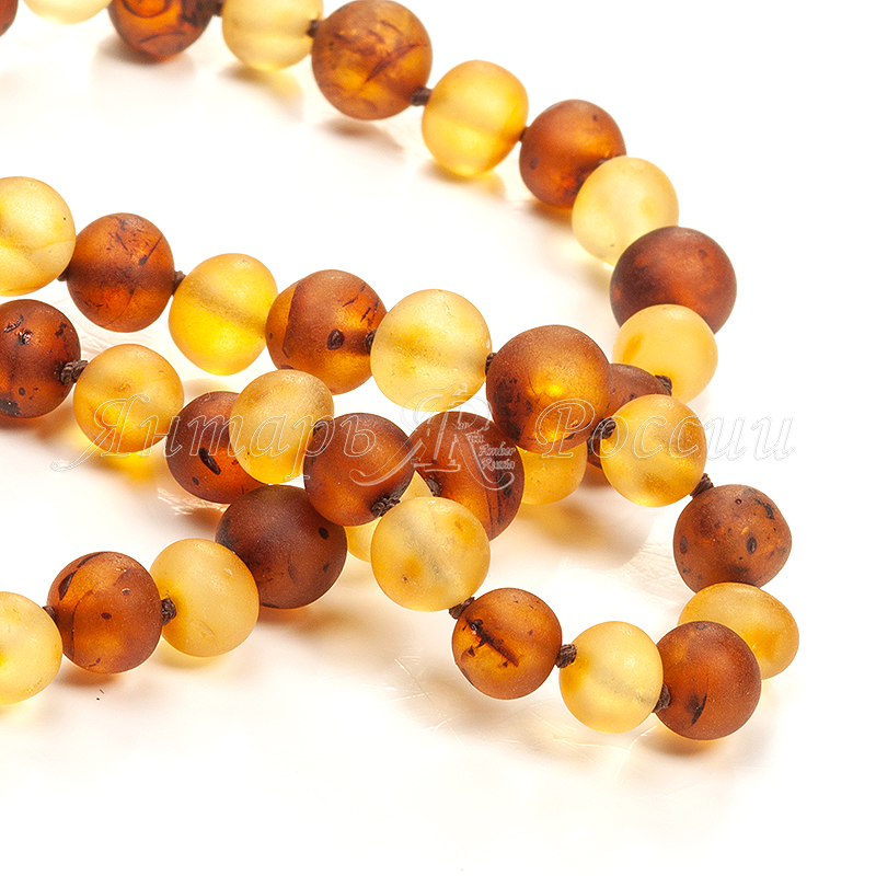 Бусы янтарь