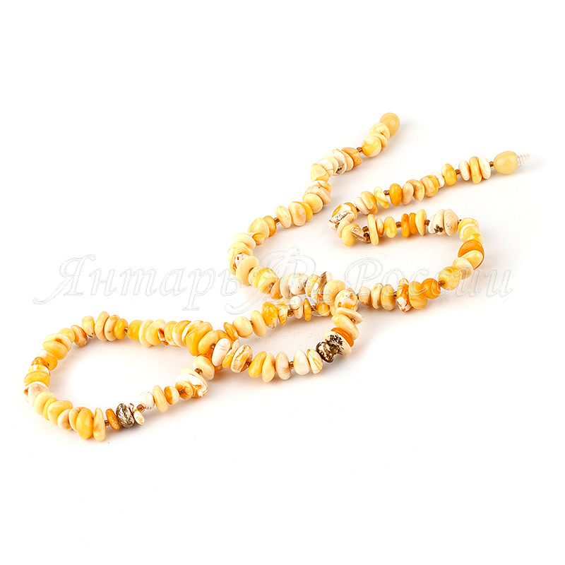 Бусы янтарь